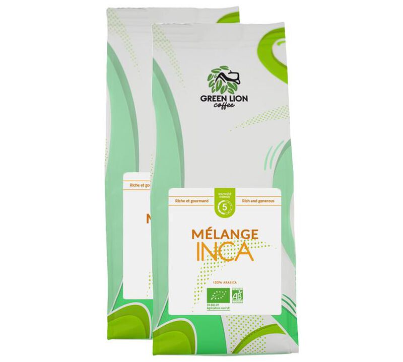 2 x 250g - Caf&eacute; moulu - Le M&eacute;lange Inca Bio - GREEN LION COFFEE image number 0