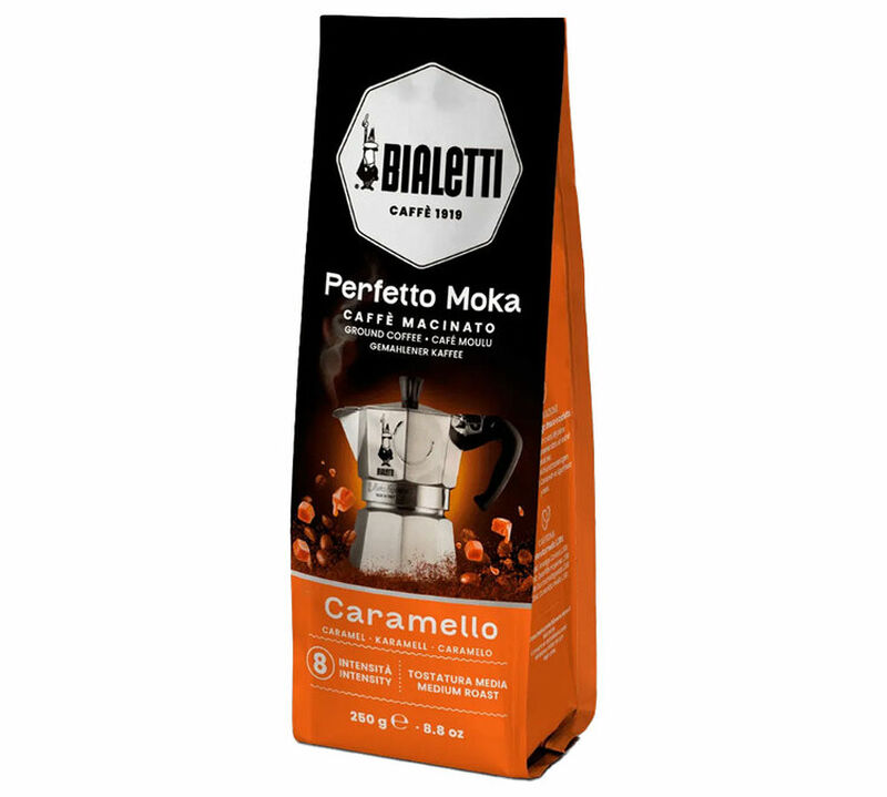 Bialetti Ground Coffee Perfetto Moka Caramel for Moka Pot - 250g image number 1