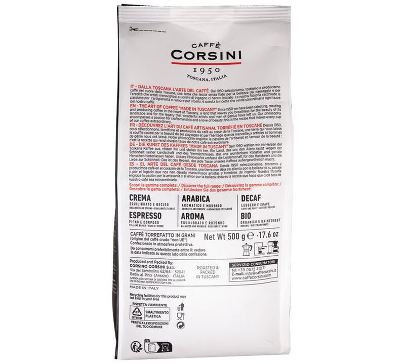 Corsini Coffee Beans Aroma - 500g image number 1