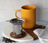 Ogo Living Juliet Stoneware Mug Acacia Lid with Strainer Yellow - 50cl image number 2