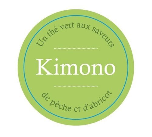 Kimono green tea - 20 individually-wrapped tea bags - Comptoir Fran&ccedil;ais du Th&eacute; image number 2