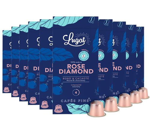 100 capsule compatibili Nespresso* Original - Rose Diamond &ndash; Lugat
