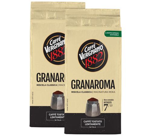 2 x 250 g - Caf&eacute; moulu - Gran Aroma Classica - CAFF&Egrave; VERGNANO