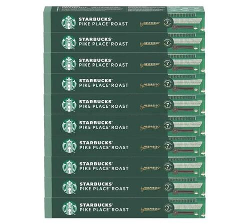 100 Nespresso* Original Compatible Capsules Pike Place &ndash; STARBUCKS