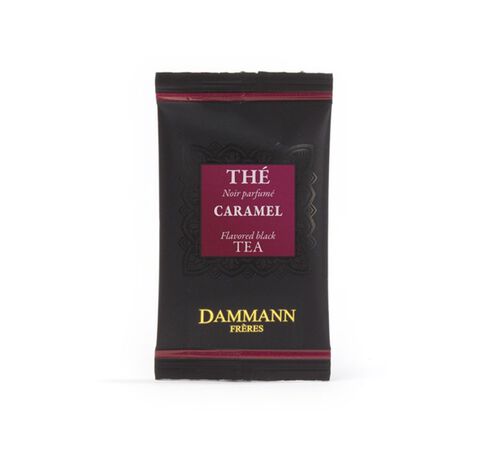 Caramel-flavoured black tea - 24 Cristal&reg; sachets - Dammann Fr&egrave;res image number 2