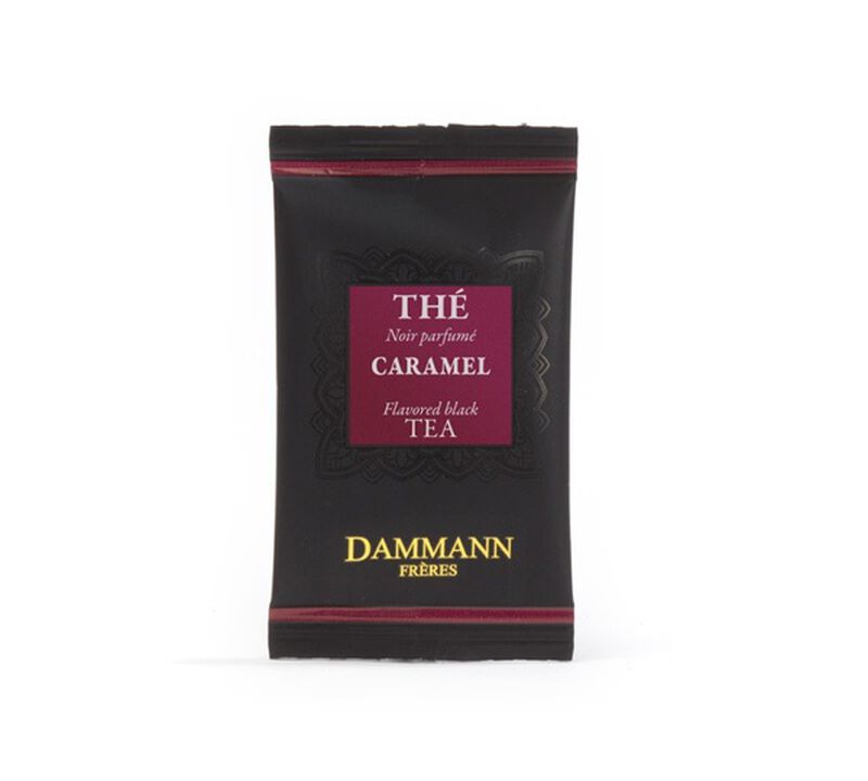 Caramel-flavoured black tea - 24 Cristal&reg; sachets - Dammann Fr&egrave;res image number 2
