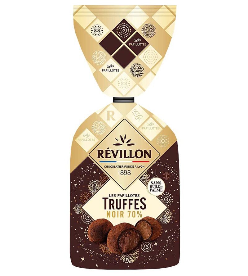 Les papillotes truffes noir 70 % - 370 g - R&Eacute;VILLON image number 0