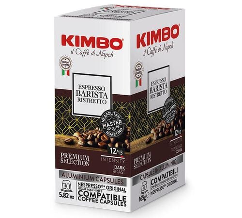 30 Nespresso* Original Compatible Capsules Espresso Barista Ristretto &ndash; KIMBO