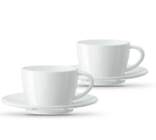 Set 2 tasses Cappuccino avec soucoupes - Jura