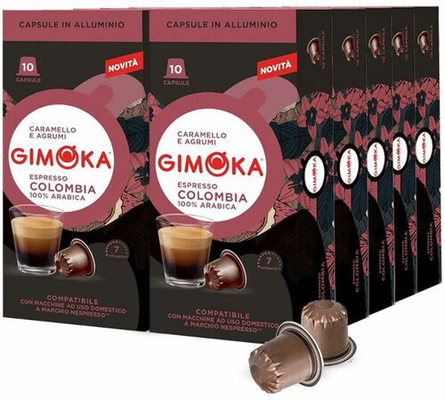 Gimoka Nespresso* Original Compatible Pods Colombia x 100