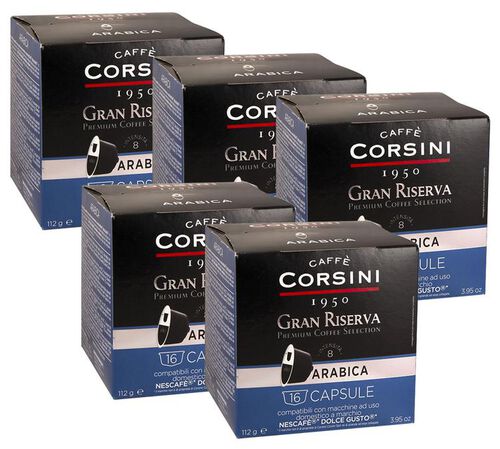 80 Nescaf&eacute;* Dolce Gusto* Compatible Pods Gran Riserva Arabica &ndash; CORSINI