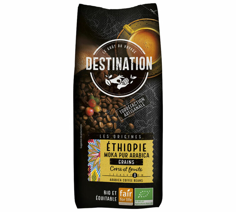Destination Organic Coffee Beans Moka Pur Arabica Ethiopia - 1kg image number 0