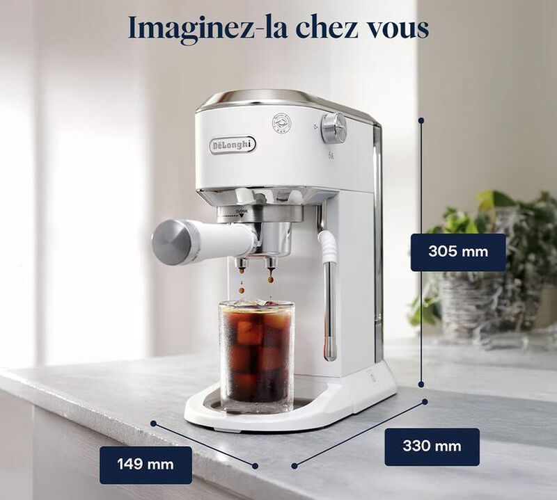 DeLonghi Dedica Duo EC890.WI Bianca Macchina caff&egrave; espresso image number 13