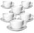 Ancap Set of 6 Porcelain Verona Caffe Latte Cups and Saucers - 36cl image