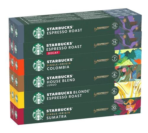 Pack d&eacute;couverte 120 capsules compatibles Nespresso* Original - STARBUCKS