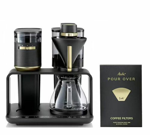 Cafeti&egrave;re filtre avec broyeur EPOS Or 1024-02 + filtres 1x4 - Melitta