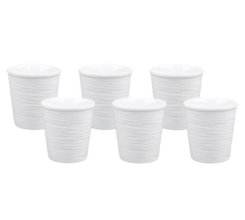 Plise'O Set of 6 Espresso Cups - 9cl