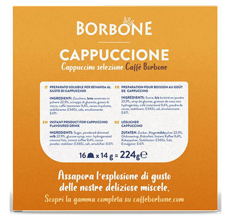 16 capsule compatibili Nescafe* Dolce Gusto* Cappuccino &ndash; Caff&egrave; Borbone image number 3