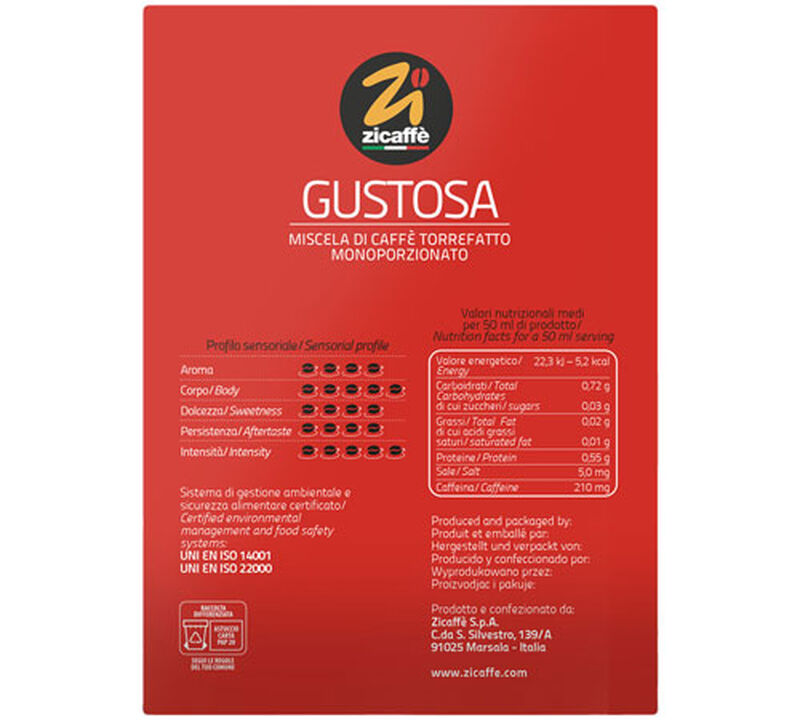 Gustosa ESE pods x 50 - Zicaff&egrave; image number 4