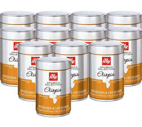 Illy Coffee Beans MonoArabica Ethiopia - 12 x 250g