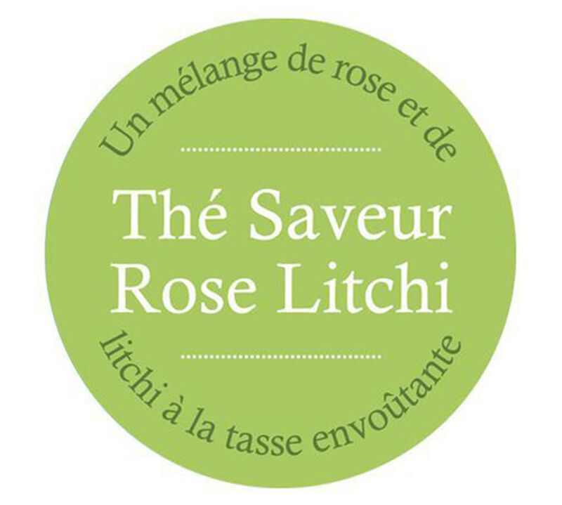 Comptoir Fran&ccedil;ais du Th&eacute; 'Rose-litchi' green tea - 100g loose leaf tea image number 1