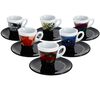 Zicaff&egrave; 'The Art of Espresso' set of 6 cups and saucers image number 0