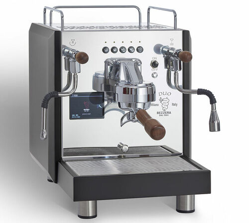 Machine expresso BEZZERA Duo DE inox et noir