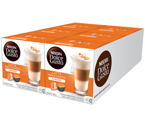 96 capsule Latte Macchiato Caramel &ndash; Nescaf&eacute;* Dolce Gusto*