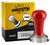 Baristator high-precision 58.6mm tamper with red wooden handle image