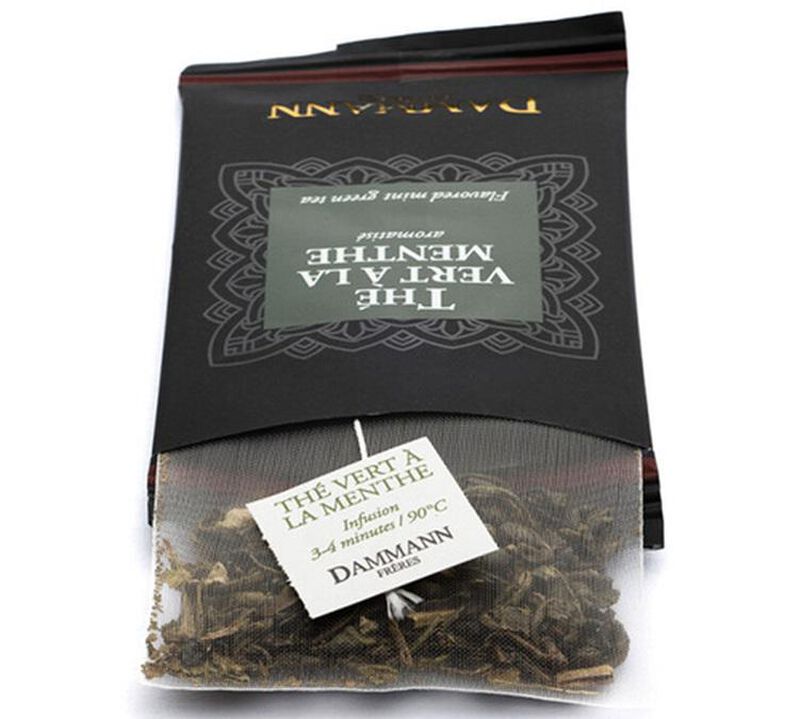 Th&eacute; Vert Menthe Aromatis&eacute; - 24 sachets - DAMMAN FR&Egrave;RES image number 1