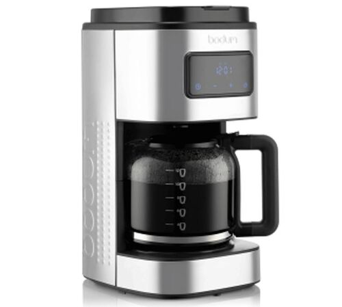 Cafeti&egrave;re filtre &eacute;lectrique Bistro 12 tasses inox brillant - BODUM