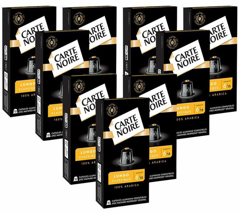 90 capsules compatibles Nespresso* Original Espresso Lungo n&deg;6 - CARTE NOIRE image number 0