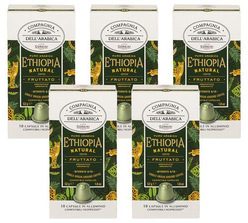 50 Nespresso* Original Compatible Capsules Harenna Wild Forest Ethiopia &ndash; CORSINI