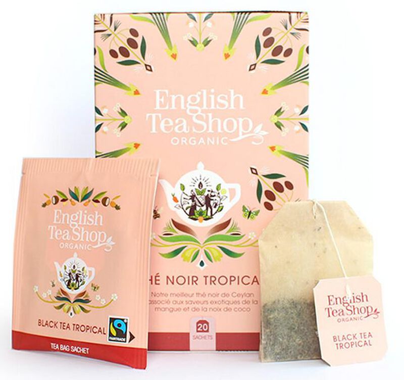Th&eacute; Noir Tropical Bio & Equitable - 20 sachets - FAIRTRADE - ENGLISH TEA SHOP image number 1