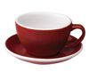 6 Tasses Caf&eacute; Latte et sous-tasses Egg 30 cl Rouge - Loveramics image number 1
