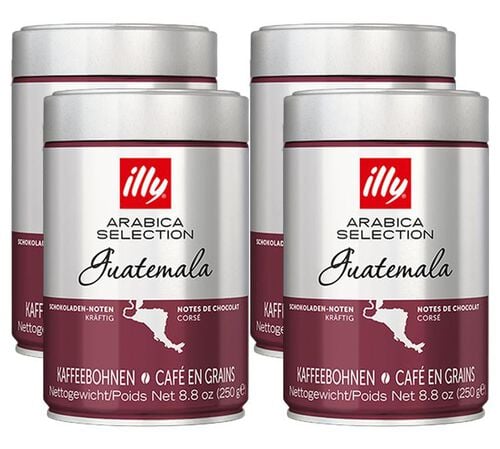 4 x 250 g - Caf&eacute; en grain - Arabica S&eacute;lection Guatemala - ILLY