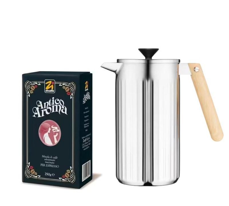 Cafeti&egrave;re &agrave; piston BODUM Douro 1L + Caf&eacute; Antico Aroma de Zicaff&egrave; image number 0