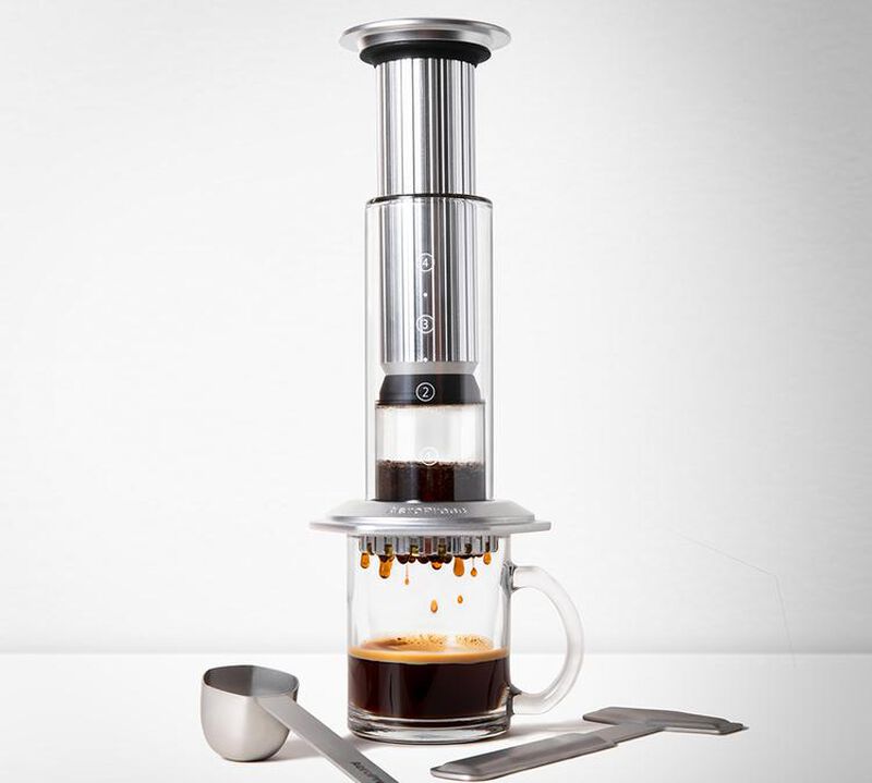 Aeropress Premium Portable Coffee Maker - Silver image number 2