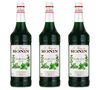 3 x Sirop Menthe  1L - MONIN image number 0