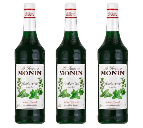 3 x Sirop Menthe  1L - MONIN