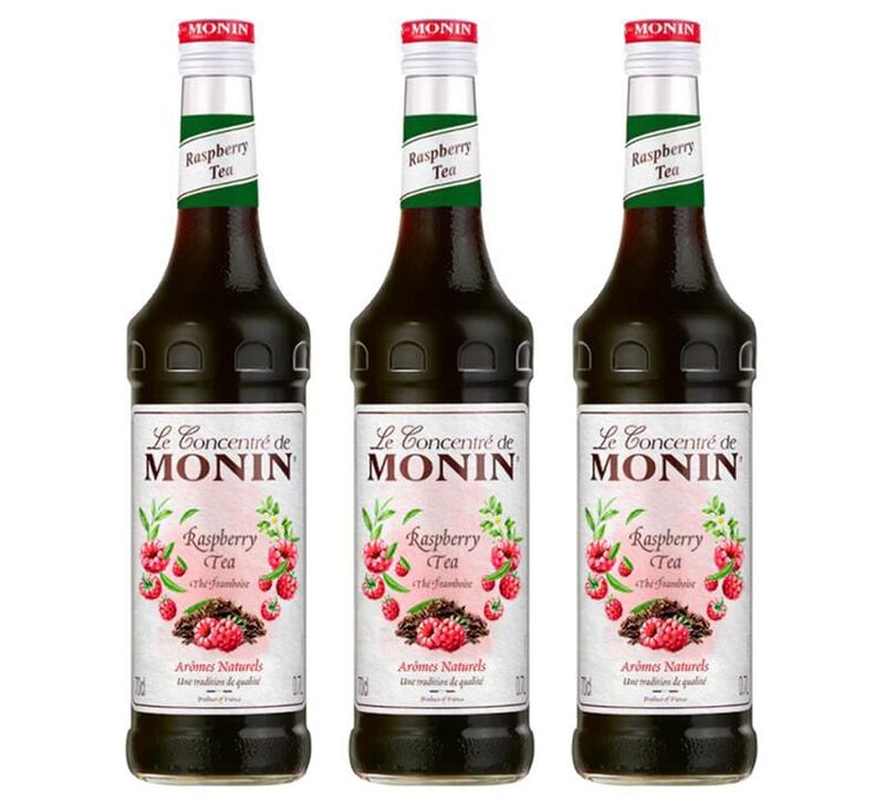 Lot de 3 Sirops Th&eacute; Framboise 3 x 70cl MONIN image number 0