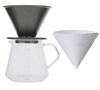 Kit Dripper SCS-01 noir + Carafe Kinto verre 600ml - Slow Coffee Style - KINTO image number 0