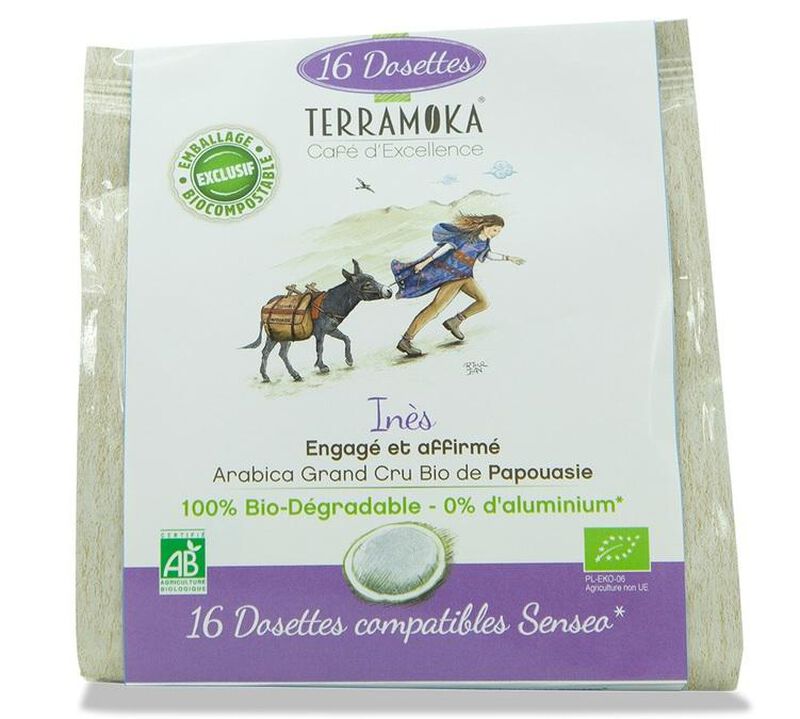Terramoka In&egrave;s Senseo Organic Coffee Pods x 80 Senseo pods image number 1