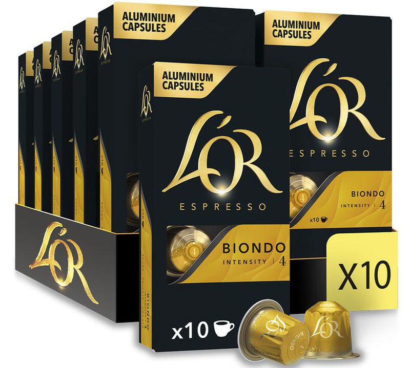 L'Or Espresso Capsules Biondo Nespresso&reg; Compatible Value Pack x 100 image number 0