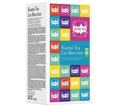 Kusmi Tea - Confezione Regalo 24 T&egrave; e Infusi bio in bustina "Benessere"