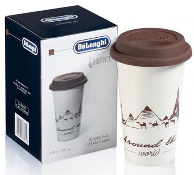 Mugs - DELONGHI - Mug double paroi c&eacute;ramique 30cl -The Globetrotter image number 1