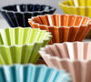 Origami Dripper M in Yellow + Wooden Holder image number 2