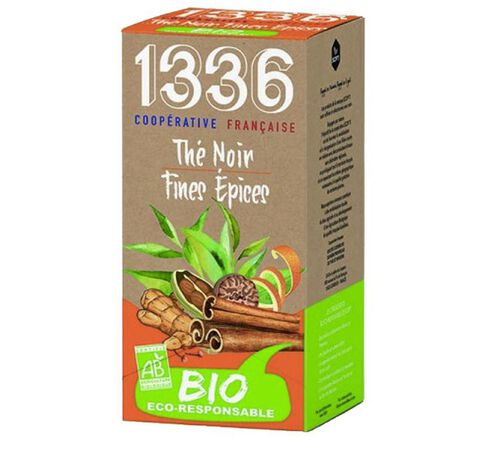 Th&eacute; Noir et Fines Epices Bio - 20 sachets - 1336 (SCOP TI)