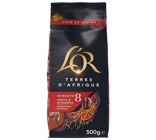 L'Or Coffee Beans Terres d'Afrique - 500g (best before 9.9.2026)