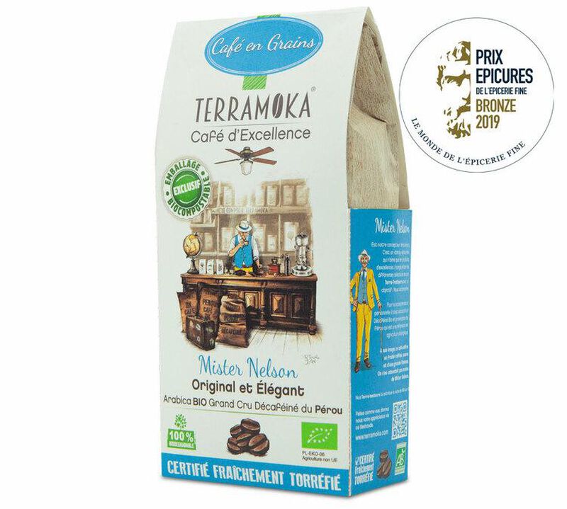 Terramoka Organic Decaf Coffee Beans Mister Nelson - 200g image number 1
